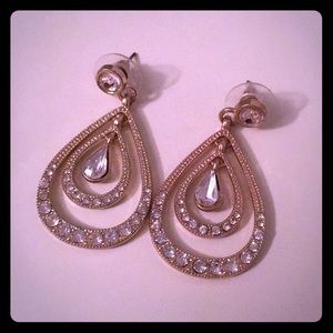 Gold dangly earrings